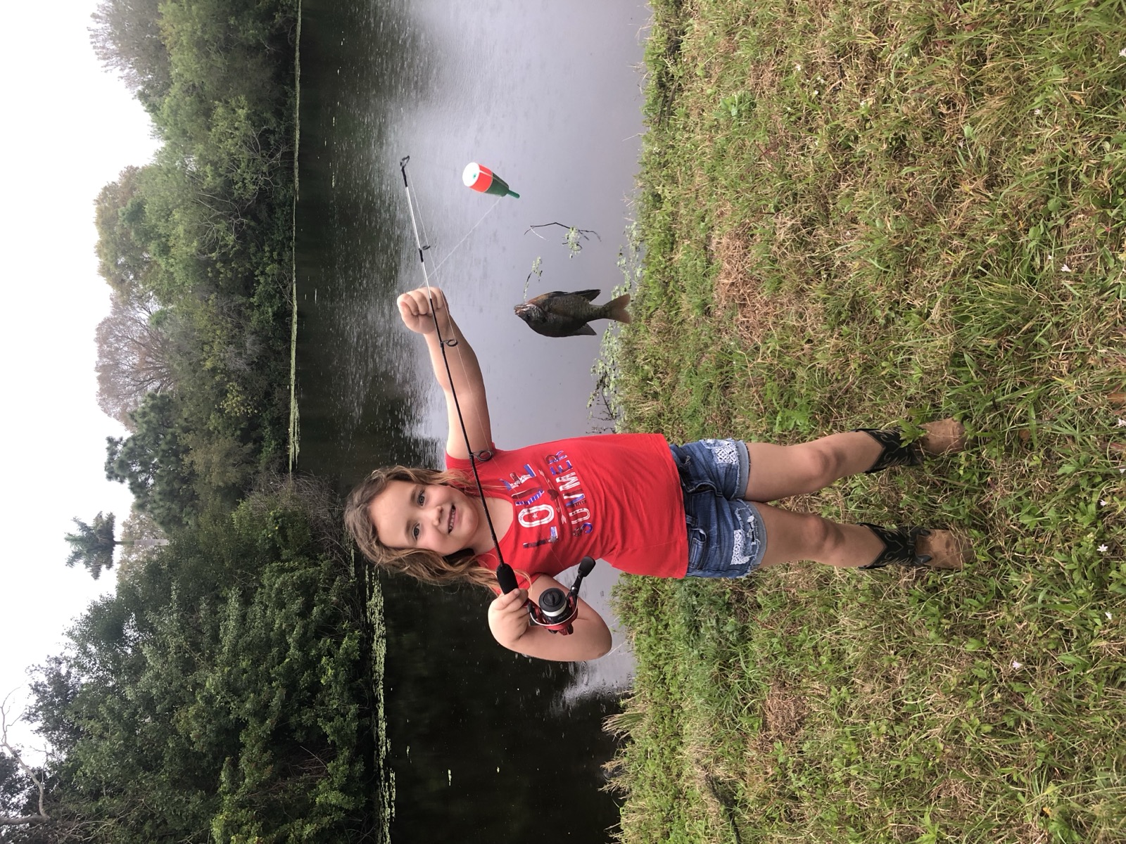 Sophia with a bluegill